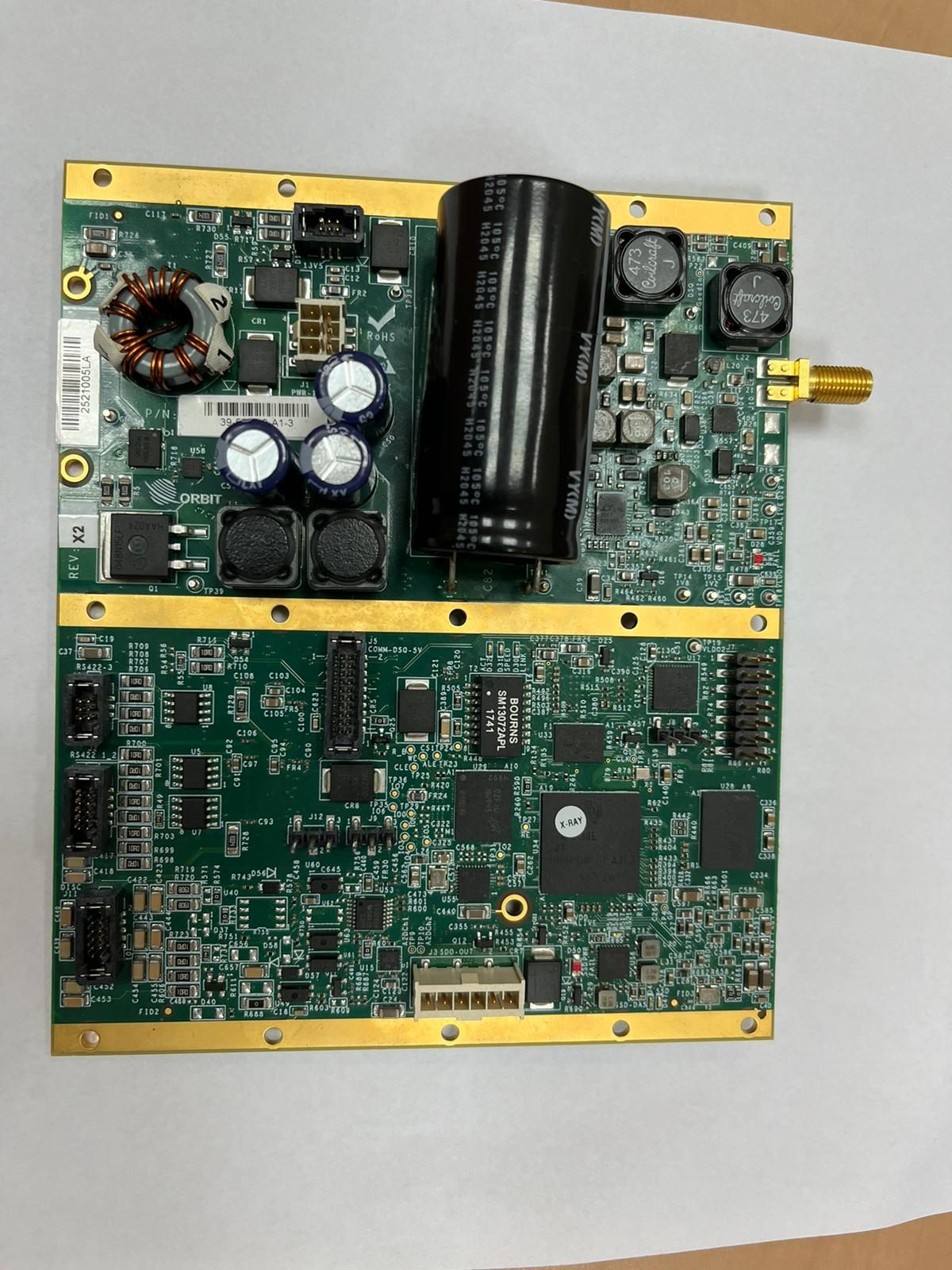 Avionic satellite communication system CPU board